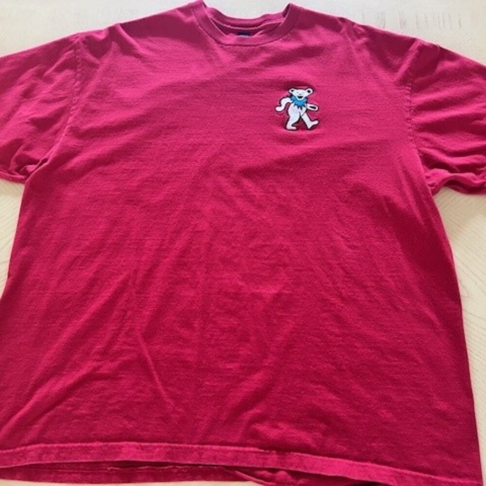 Gildan Men's Size 2XL Red Grateful Dead Dancing Bear T-Shirt EUC